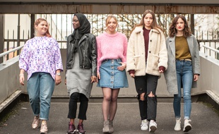Une partie du casting de la série «Skam» France.