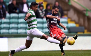 Romain Del Castillo, ici lors d'un match de préparation avec l'OL en juillet contre le Celtic Glasgow, avant son prêt au Nîmes Olympique.