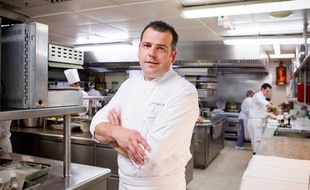 Christophe Raoux, le chef des cuisines du palace InterContinental Paris Le Grand, le 4 juin 2013.