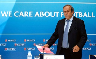 Le président de l'UEFA Michel Platini le 28 août 2015.
