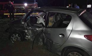 La 206 impliquée dans l'accident mortel dans la Somme.