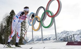 Le fondeur français Jean-Marc Gaillard, lors du 15km des Jeux olympiques de Sotchi, le 14 février 2014