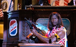 Terry Crews est le Président Camacho dans le film Idiocracy sorti en 2006