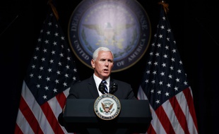 Le vice-président américain Mike Pence le 10 août 2018