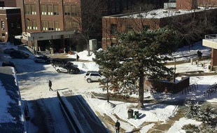 Un fusillade a fait un mort, sur le campus de Purdue University, aux Etats-Unis, le 21 janvier 2014.