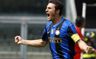 Javier Zanetti, de l'Inter Milan, le 10 mai 2009 à Vérone.