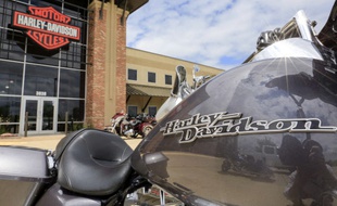 Une concession Harley Davidson à Omaha, dans le Nebraska