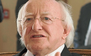 Le président de la république d'Irlande, Michael D. Higgins.