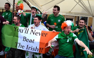 Les supporters irlandais lors de l'Euro 2012.
