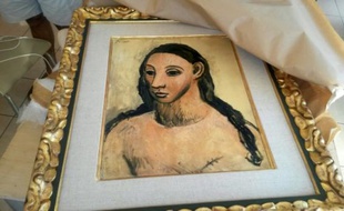 Le tableau de Picasso saisi par les douanes françaises à Calvi en Corse, le 3 août 2015