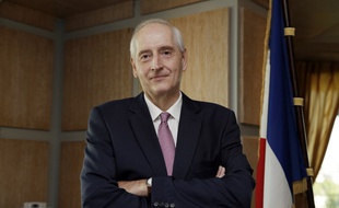 Newly appointed prefect of Ile de France region Michel Cadot poses in his office in Paris on June 19, 2017.