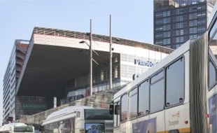 Le dépôt de bus à Wattrelos.