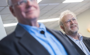 Jerry Greenfield (à droite), cofondateur des glaces Ben & Jerry's, et signataire de la lettre ouverte.