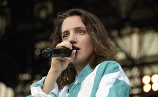 L'actrice et chanteuse Aloïse Sauvage, le 7 juillet 2018 à Paris
