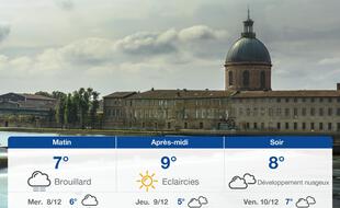 Météo Toulouse: Prévisions du mardi 7 décembre 2021