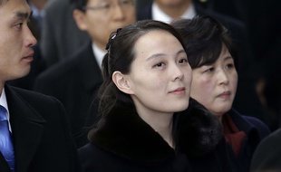 Kim Yo Jong, petite sœur de Kim Jong Un, à Pyeongchang le 9 février 2017 pour les JO d'hiver.
