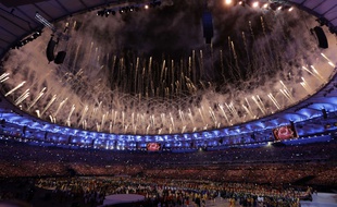 Le Maracana lors de l'ouverture des JO de Rio 2016.