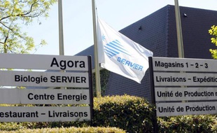 Le site du groupe Servier à Gily, près d'Orléans, en avril 2014