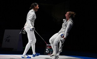 Ysaora Thibus et Pauline Ranvier en extase.