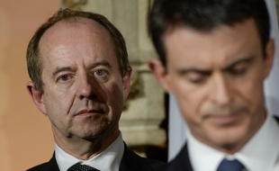 Jean-Jacques Urvoas, ici aux côtés de Manuel Valls.