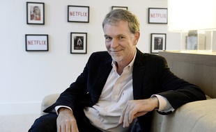 Le patron de Netflix, Reed Hastings, à Paris pour le lancement de la plateforme le 15 septembre 2014.