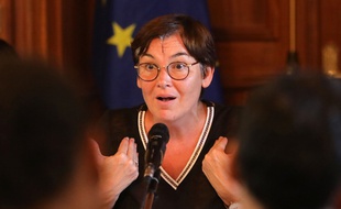 La ministre des Outre-mer Annick Girardin à Sainte-Marie à La Réunion, le 28 novembre 2018.