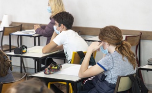 Lycée Massena, à Nice, le 13/10/2020.