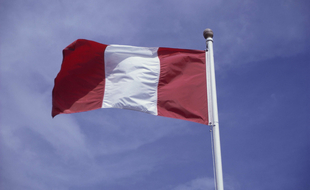 Le drapeau péruvien (illustration).