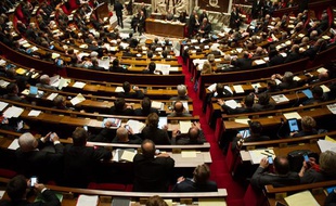 Les députés dans l'hémicycle de l'Assemblée nationale, le 7 janvier 2014.