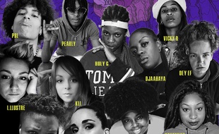 Détail de la pochette de la mixtape Le Rap2Filles Souterraine.