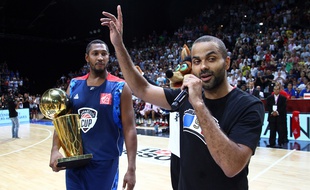 Tony Parker avec Boris Diaw