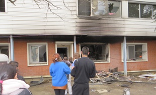 Le 8 mars 2015, après l'incendie du squat des Arènes.