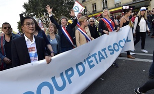 Plusieurs élus et représentants de la France insoumise le 23 septembre 2017 à Paris.
