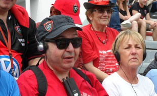 Une trentaine de déficients visuels ont assisté au match Toulon - Castres.