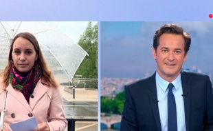 La journaliste Angélique Etienne a été victime d'un malaise pendant son duplex sur le JT de France 2 présenté par Nathanaël de Rincquesen.