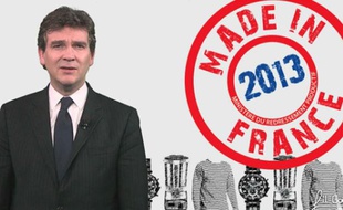 Arnaud Montebourg, ministre du Redressement productif, présente ses voeux pour 2013 dans une vidéo