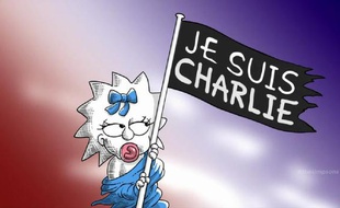 L'hommage des Simpsons à «Charlie Hebdo».