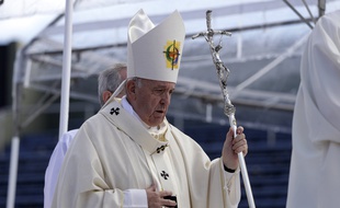 Le pape François à Nagasaki, le 24 novembre 2019.