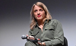 Adele Haenel, lors d'un débat public après une projection de «Portrait de la jeune fille en feu» à New York, en septembre 2019.