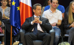 Marseille, le 28 octobre 2014, Nicolas Sarkozy en meeting a Marseille.