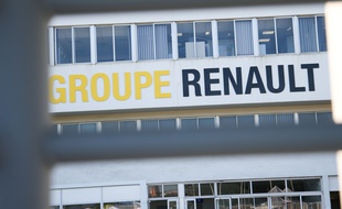Illustration à la Fonderie de Bretagne, usine du groupe Renault a Caudan dans le Morbihan, le 26 mai 2020. Avec trois autres usines Renault en France, l'usine est menacée de fermeture.