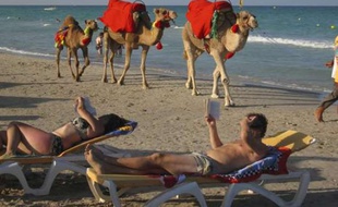 Une plage de Djerba (Tunisie) en 2008.