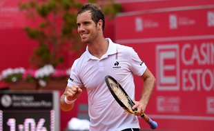 le Français Richard Gasquet lors de la finale du tournoi d'Estoril, le 3 mai 2015, au Portugal.