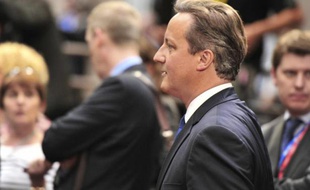 Le Premier ministre britannique David Cameron, le 27 juin 2014 à Bruxelles