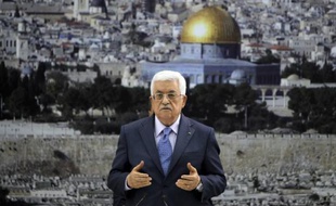 Le président palestinien Mahmoud Abbas s'adresse à la presse, le 22 juillet 2014 à Ramallah