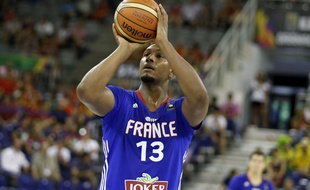 Boris Diaw lors du match entre la France t l'Iran le 4 septembre 2014.