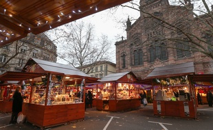 Strasbourg le 09 decembre 2014. Illustrations marche de Noel dans Strasbourg.