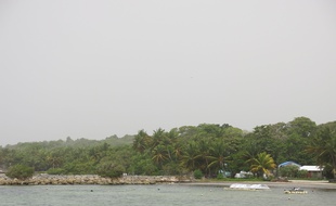 La plage des Galbas en Guadeloupe le 21 juin 2020.