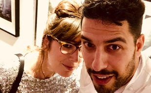 L'actrice Nora Hamzaoui et le chef italien Simone Tondo
