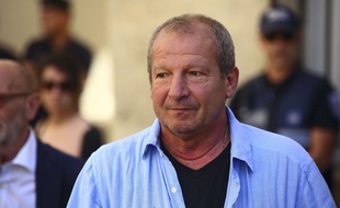 Rolland Courbis, ici aux obsèque de Loulou Nicollin en juillet 2017, a été sollicité par le SM Caen pour venir l'aider à se maintenir en Ligue 1, le 16 février 2019.